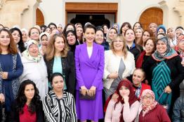 Image du Maroc Professionnelle de  Son Altesse Royale la Princesse Lalla Meryem présidente de l'Union nationale des femmes du Maroc (UNFM), préside la cérémonie de célébration de la Journée Internationale de la Femme au Centre de Conférences Mohammed VI à Marrakech, jeudi  8 Mars 2018. (Photo/ SPPR) via Jalilbounhar.com 